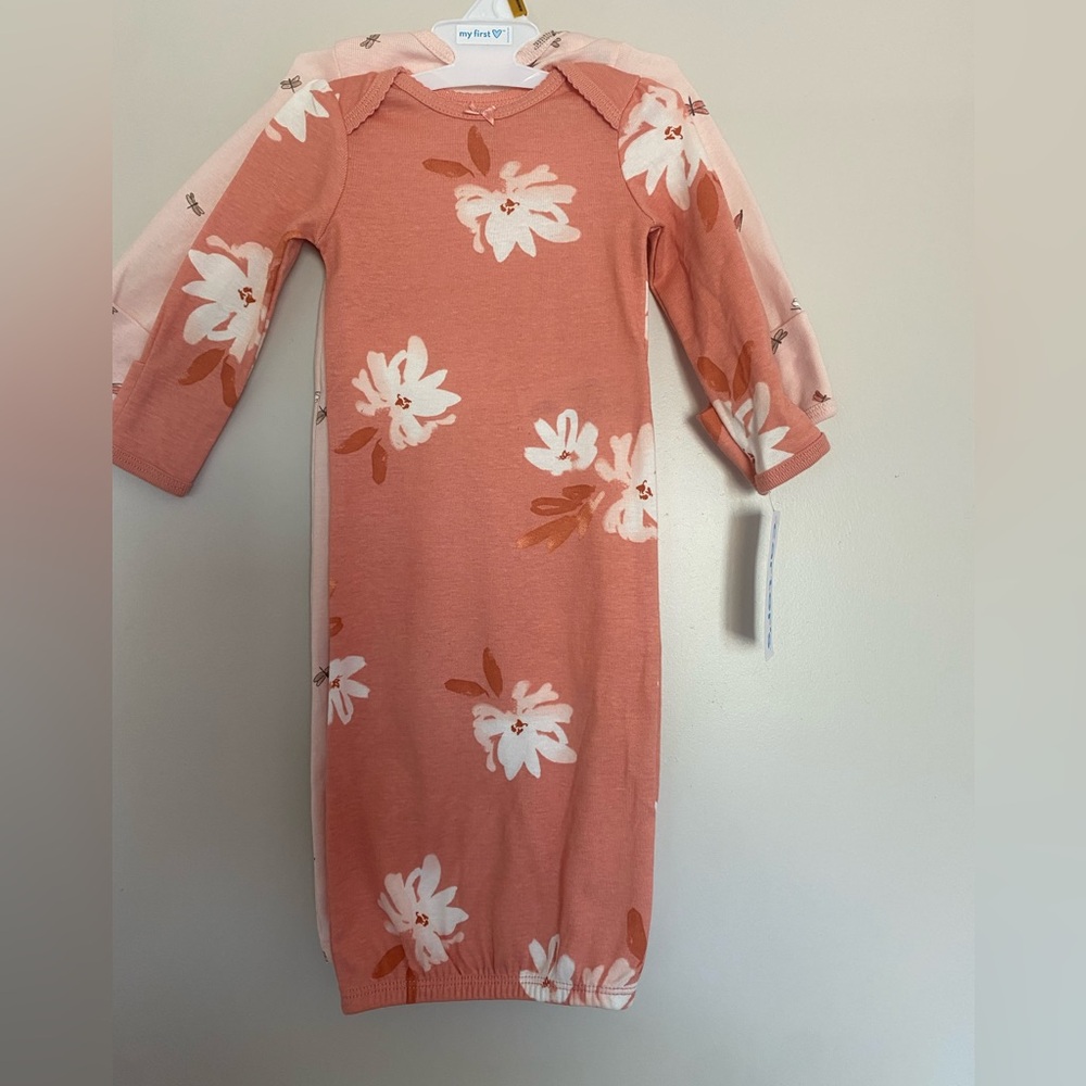 Carter's Pink Baby Dress with Embroidered Details
